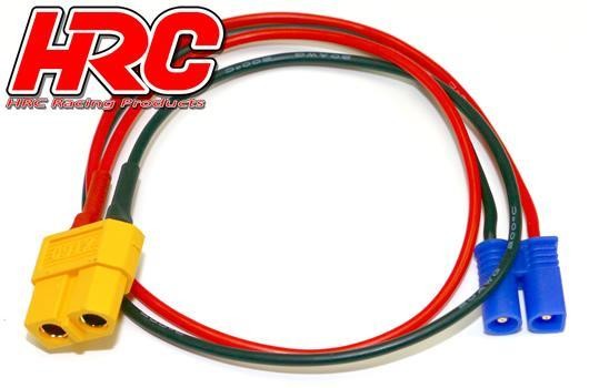 Pro-Line HRC9607 Charger Lead - Gold - XT60 Charger Plug to EC2 Battery Plug - 300mm