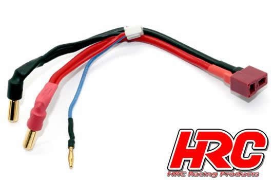 Pro-Line HRC9152D Charge & Drive Lead - 5mm Plug to Ultra T & Balancer Battery Plug - Gold