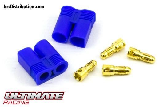 Ultimate Racing UR46113 Connector - Gold - EC3 - Male (2 pcs)