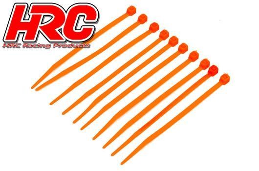 Pro-Line HRC5021OR Tie-Wraps - Short (100mm) - Orange (10 pcs)