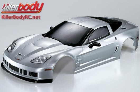 KillerBody KBD48085 Body - 1:7 Touring - Traxxas XO-1 - Scale - Finished - Box - Corvette GT2 - Silv