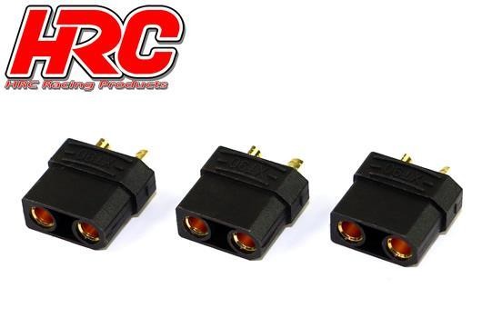 Pro-Line HRC9097KA Connector - Gold - XT90 BLACK - female (3 pcs)