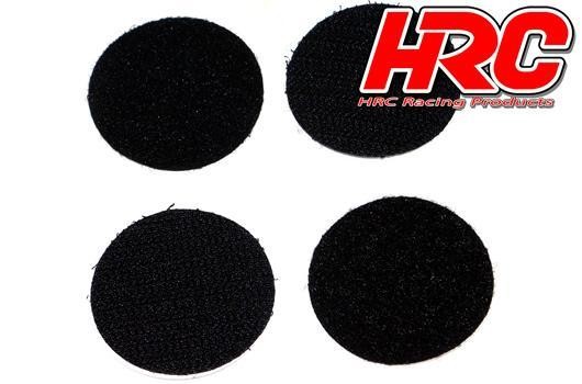 HRC Racing HRC5045K42 Hook and Loop Fastener - Self Adhesive - Round D42mm - Black (2 pcs)