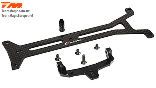 K Factory KF2136 Option Part - E4JR:JS:D - Carbon Upper Plate Set