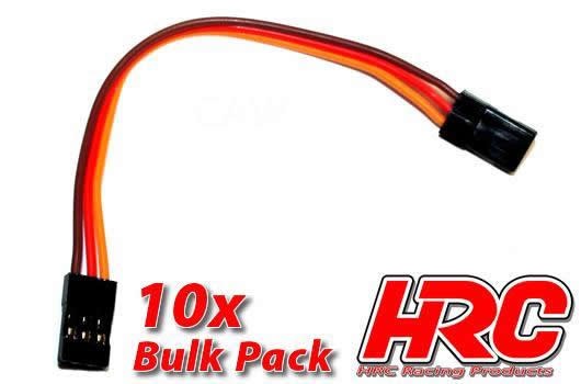 Pro-Line HRC9290B ESC Extension - Male:Male - JR - 10cm Long - BULK 10 pcs