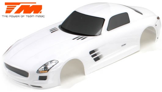 Team Magic TM503326WA Body - 1:10 Touring : Drift - 190mm - Painted - no holes - SLS White