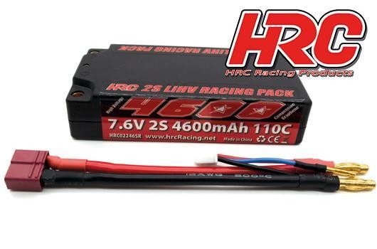 HRC Racing HRC02246SR4 Battery - LiPo HV 2S - 7.6V 4600mAh 110C - Graphene - Shorty - 4mm 95x45x22mm