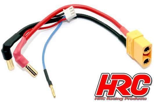 Pro-Line HRC9152X Charge & Drive Lead - 5mm Plug to XT90 & Balancer Battery Plug - Gold