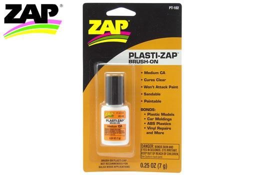 Zap ZPT102 Glue - Brush-On - Plasti-ZAP - 7g (1:4 oz.)