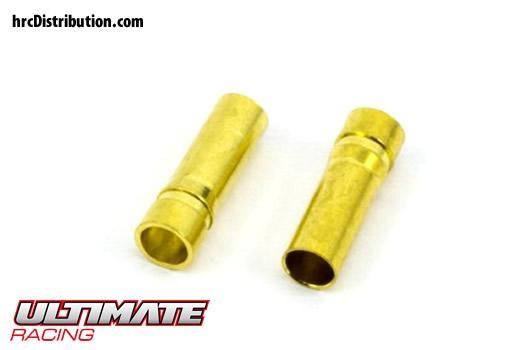 Ultimate Racing UR46109 Connector - Gold - 5.0mm - Female (2 pcs)