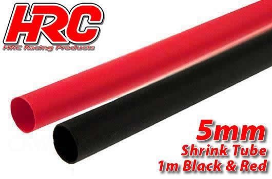 Pro-Line HRC5112D Shrink Tube - 5mm - Red and Black (1m each)