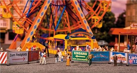 Faller 01.140358 Kirmes-Absperrzäune und -Schilder