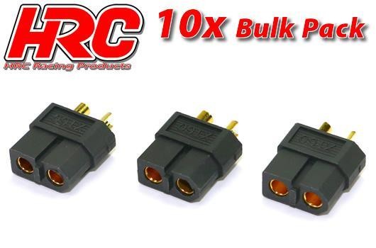 Pro-Line HRC9095KB Connector - XT60 BLACK - Female (10 pcs) - Gold