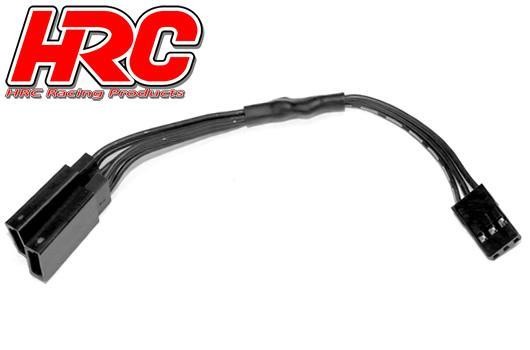 Pro-Line HRC9249K Cable - Y - JR type - 12cm - Black:Black:Black