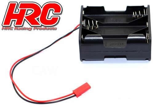 Pro-Line HRC9271D Battery Holder - AA - 6 Cells - Square - with BEC connector