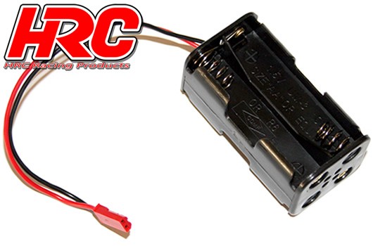 Pro-Line HRC9271A Battery Holder - AA - 4 Cells - Square - with BEC connector