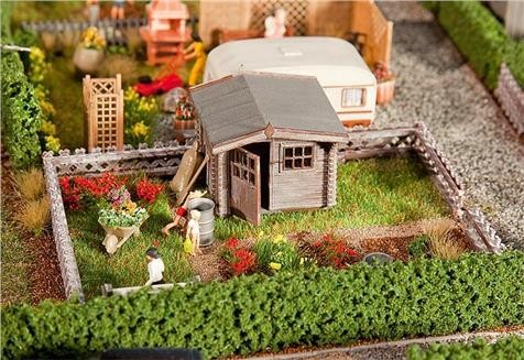 Faller 01.180492 Schrebergarten mit kleinem Gartenhäuschen