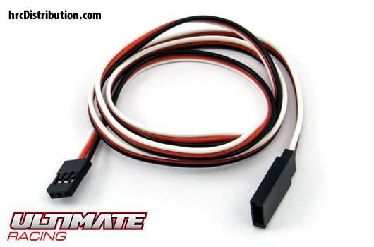 Ultimate Racing UR46128 Servo Extension Cable - Futaba type - 60cm Long