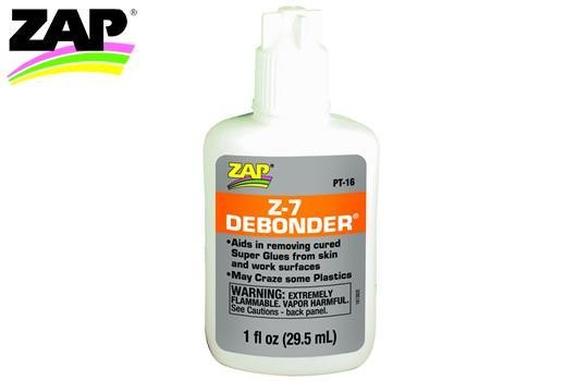 Zap ZPT16 Glue - Z-7 Debonder - 29.5ml (1 fl oz.)