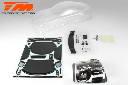 Team Magic TM503321C Body - 1:10 Touring : Drift - 190mm - Clear - RX7