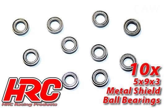 HRC Racing HRC1220 Ball Bearings - metric - 5x 9x3mm (10 pcs)