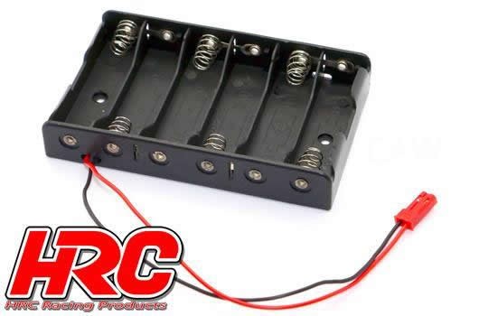 Pro-Line HRC9271E Battery Holder - AA - 6 Cells - Flat - with BEC connector