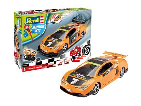 Revell 90.00832 Junior Kit Pull Back Racing Car, orange