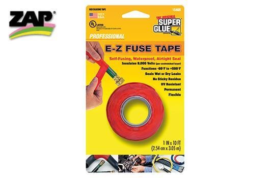 Zap SG11710156 Super Glue E-Z Fuse Tape Red - Roll 3m