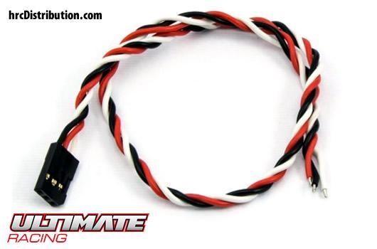 Ultimate Racing UR46134 Servo Cable - Twist - Futaba type - Female - 30cm Long